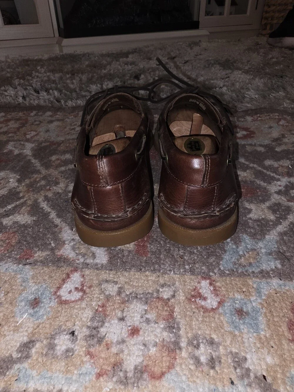 SPERRY TOPSIDER Boat Deck Shoes Brown Size 10W (wide) NICE! Pre-owned